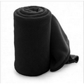 Micro Plush Coral Fleece Blanket (Black)
